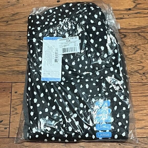 HUE Women’s Sleep Pajama Pants, 2 Paira, Size L, NWT - Picture 10 of 11